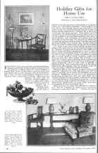 Better Homes & Gardens December 1925 Magazine Article: Holiday Gifts for Home Use