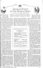 Better Homes & Gardens December 1925 Magazine Article: American Women In The World of Music