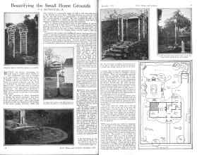 Better Homes & Gardens December 1925 Magazine Article: Beautifying the Small Home Grounds