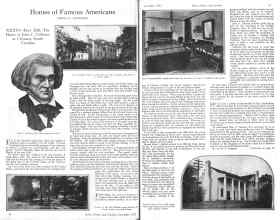 Better Homes & Gardens December 1925 Magazine Article: Homes of Famous Americans