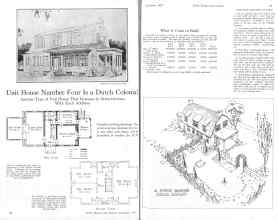 Better Homes & Gardens December 1925 Magazine Article: Unit House Number Four Is a Dutch Colonial