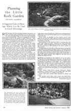 Better Homes & Gardens January 1926 Magazine Article: Planning the Little Rock Garden