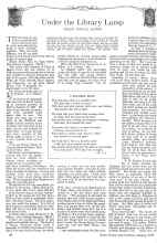 Better Homes & Gardens January 1926 Magazine Article: Under the Library Lamp