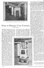 Better Homes & Gardens January 1926 Magazine Article: How to Manage Your Furnace
