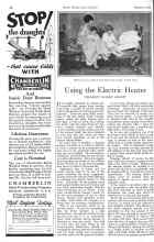 Better Homes & Gardens January 1926 Magazine Article: Using the Electric Heater