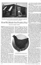 Better Homes & Gardens January 1926 Magazine Article: How We Made Our Poultry Pay