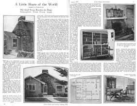 Better Homes & Gardens January 1926 Magazine Article: A Little Share of the World