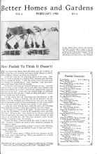 Better Homes & Gardens February 1926 Magazine Article: How Foolish To Think It Doesn't!