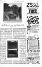 Better Homes & Gardens February 1926 Magazine Article: A Hotbed for the Garden