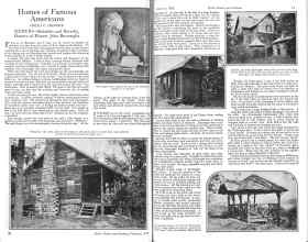 Better Homes & Gardens February 1926 Magazine Article: Homes of Famous Americans