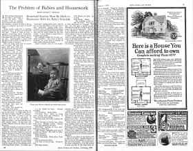 Better Homes & Gardens February 1926 Magazine Article: The Problem of Babies and Housework