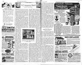 Better Homes & Gardens February 1926 Magazine Article: A Company Shelf