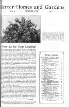Better Homes & Gardens March 1926 Magazine Article: I Want To See Them Laughing!