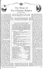 Better Homes & Gardens March 1926 Magazine Article: The Music of The Christian Religion
