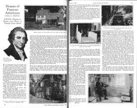 Better Homes & Gardens March 1926 Magazine Article: Homes of Famous Americans