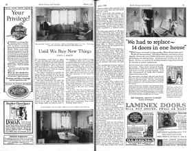 Better Homes & Gardens March 1926 Magazine Article: Until We Buy New Things