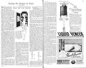 Better Homes & Gardens March 1926 Magazine Article: Eating By Budget Is Easy