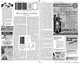 Better Homes & Gardens March 1926 Magazine Article: How to Make a Portfolio