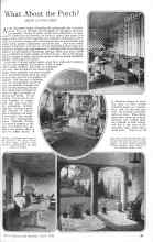 Better Homes & Gardens April 1926 Magazine Article: What About the Porch?