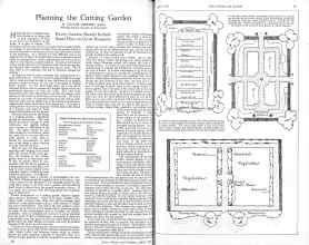 Better Homes & Gardens April 1926 Magazine Article: Planning the Cutting Garden