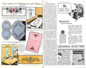 Better Homes & Gardens April 1926 Magazine Article: Gay Linens for Diningroom and Bedroom