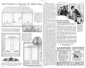 Better Homes & Gardens April 1926 Magazine Article: Gay Curtains to Beautify the Better Home