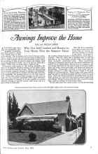 Better Homes & Gardens May 1926 Magazine Article: Awnings Improve the Home