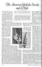 Better Homes & Gardens May 1926 Magazine Article: The American Gladiolus Society and its Work
