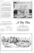 Better Homes & Gardens May 1926 Magazine Article: A Plot Plan