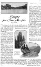 Better Homes & Gardens May 1926 Magazine Article: Camping from a Woman's Viewpoint