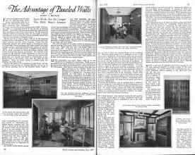 Better Homes & Gardens May 1926 Magazine Article: The Advantage of Paneled Walls