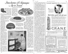 Better Homes & Gardens May 1926 Magazine Article: Strawberries &l Asparagus are in Season