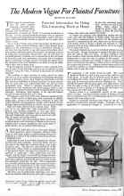 Better Homes & Gardens June 1926 Magazine Article: The Modern Vogue For Painted Furniture