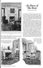 Better Homes & Gardens June 1926 Magazine Article: An Honor of the Bride