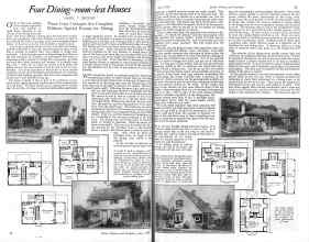 Better Homes & Gardens June 1926 Magazine Article: Four Dining-room-less Houses