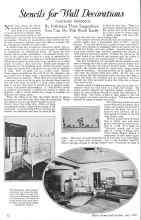 Better Homes & Gardens July 1926 Magazine Article: Stencils for Wall Decorations