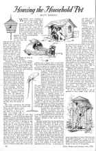 Better Homes & Gardens July 1926 Magazine Article: Housing the Household Pet