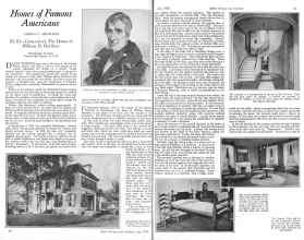 Better Homes & Gardens July 1926 Magazine Article: Homes of Famous Americans