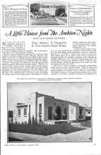 Better Homes & Gardens August 1926 Magazine Article: A Little House from The Arabian Nights