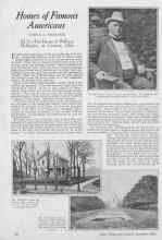 Better Homes & Gardens September 1926 Magazine Article: Homes of Famous Americans