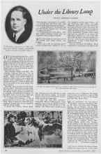 Better Homes & Gardens September 1926 Magazine Article: Under the Library Lamp