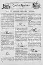 Better Homes & Gardens September 1926 Magazine Article: Garden Reminders