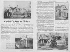 Better Homes & Gardens September 1926 Magazine Article: Combining the Garage and Greenhouse
