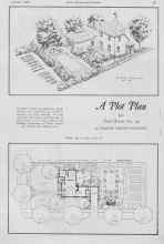 Better Homes & Gardens October 1926 Magazine Article: A Plot Plan for Unit House No. 14