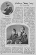 Better Homes & Gardens October 1926 Magazine Article: Under the Library Lamp