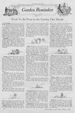 Better Homes & Gardens October 1926 Magazine Article: Garden Reminders