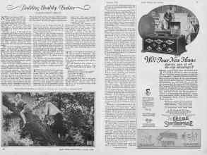 Better Homes & Gardens October 1926 Magazine Article: Building Healthy Bodies