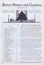 Better Homes & Gardens November 1926 Magazine Article: 