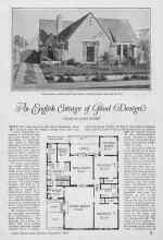 Better Homes & Gardens November 1926 Magazine Article: An English Cottage of Good Design