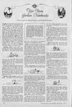 Better Homes & Gardens November 1926 Magazine Article: Tips From Garden Notebooks